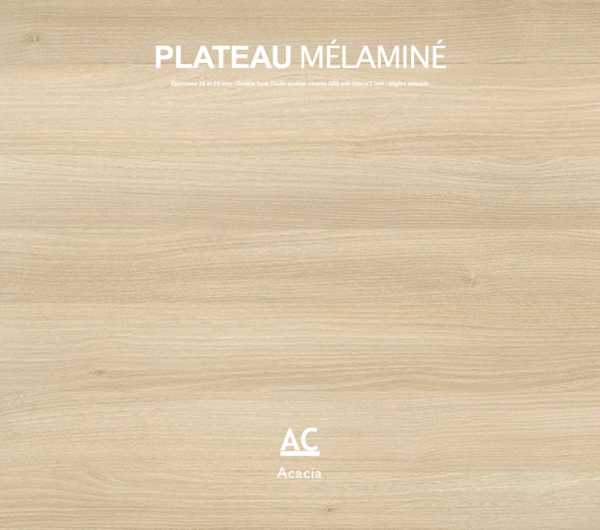 Plateau mélaminé Acacia