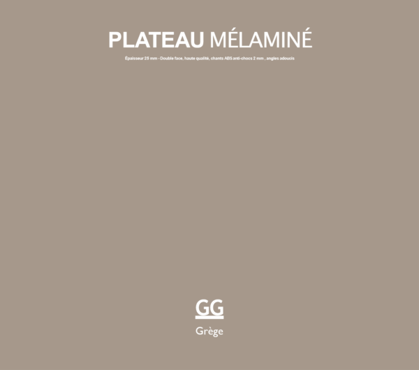 Plateau mélaminé Grège