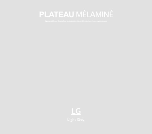 Plateau mélaminé Light Grey